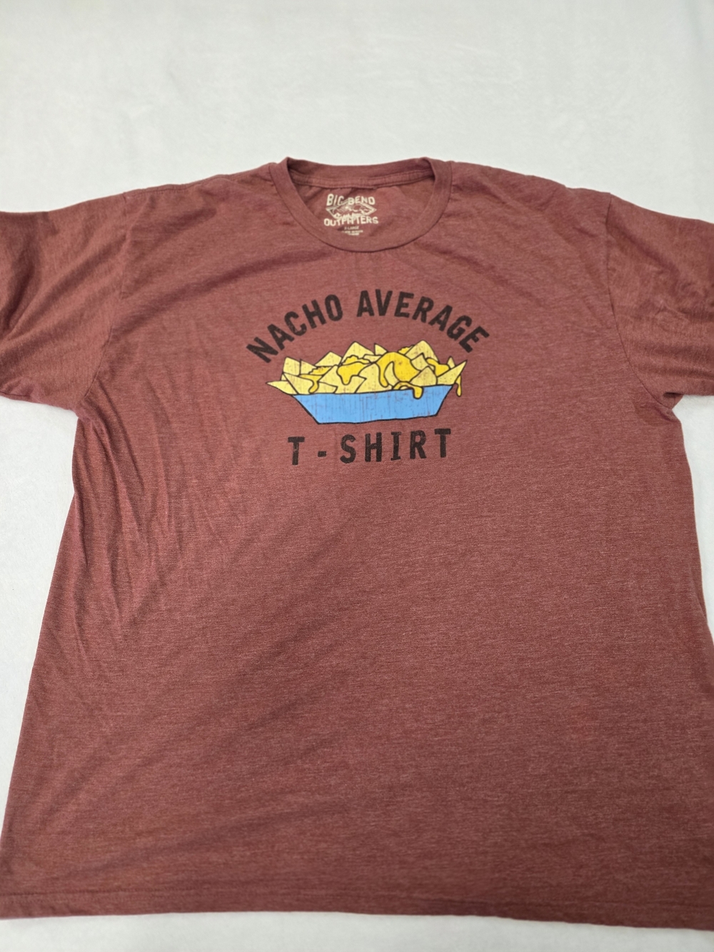 Nacho Average Graphic T-Shirt - Red Heather